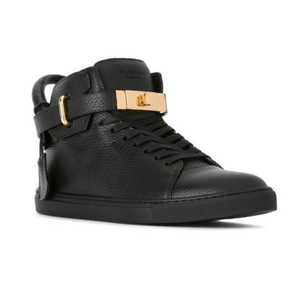 Buscemi Padlock Detail High Top Sneakers